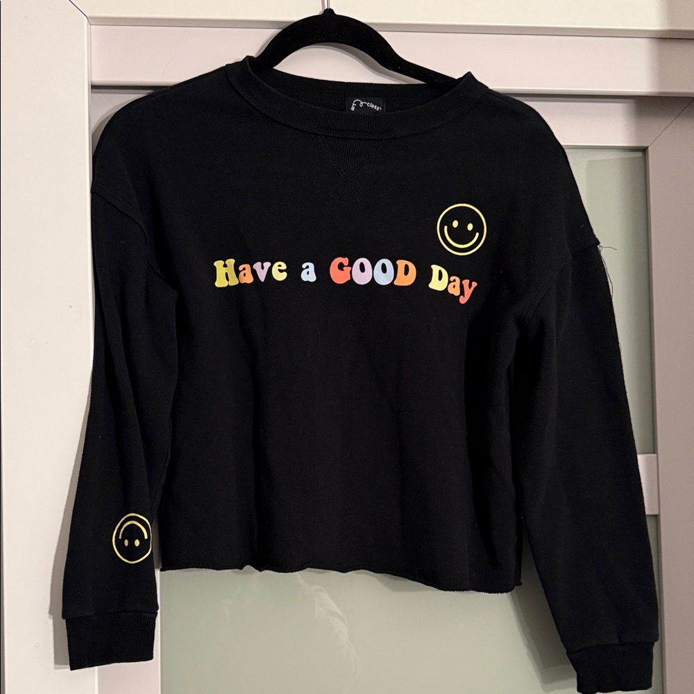 Black Girls Shirt with Colorful Print